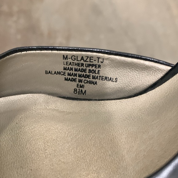 Nine West genuine leather pointy toe kitten sling back heels - Picture 5 of 5